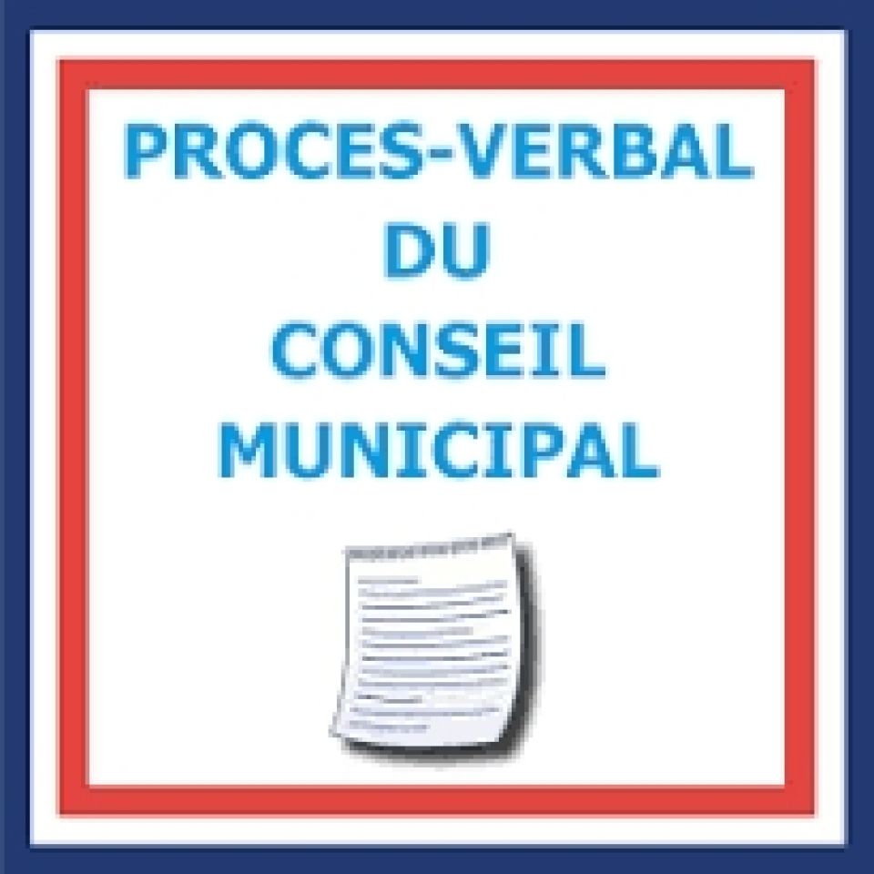 PROCES VERBAL CONSEIL MUNICIPAL DU 19/11/2024